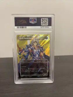 2025 MTG FF SURGE FOIL CECIL, DARK KNIGHT/CECIL, REDEEMED PALADIN PSA 10 - Image 2