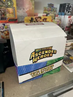 Pokemon TCG Ascended Heroes Tech Sticker Collection Display Box EMPTY NO PACKS - Image 1