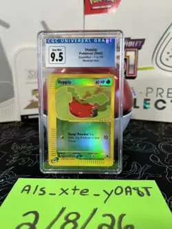 Pokemon Hoppip #112 Expedition Base Set Reverse Holo CGC 9.5 2002 English - Image 1