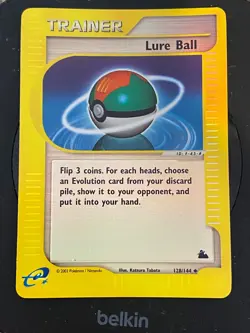 2003 Pokemon Trainer Lure Ball 128/144 Skyridge Reverse Holo NEVER PLAYED - Image 1