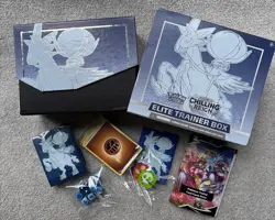 Pokemon TCG Elite Trainer Box EMPTY ETB Chilling Reign Blue + Extras - Image 1