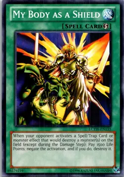My Body as a Shield #LCYW-EN135 Yugioh Unlimited Lightly played - Image 1