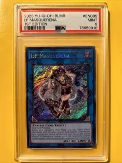 YuGiOh I:P MASQUERENA #BLMR-EN085🔥PSA 9 MINT🔥1st EDITION-2023 SECRET RARE - Image 3