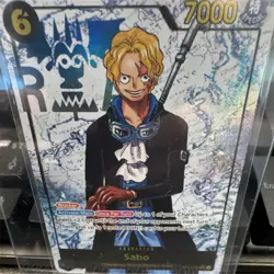 One Piece Sabo OP13-120 Carrying on His Will Special Holo Blocker 7000 Power - Image 1
