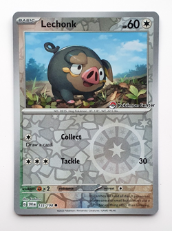 Lechonk 155/198 Pokemon Center Stamp Promo Card 2023 - Image 1