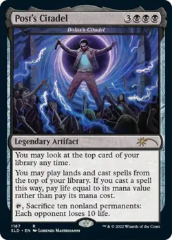 Post's Citadel - Bolas's Citadel (Post Malone) -Foil Light Play MTG Secret Lair - Image 1