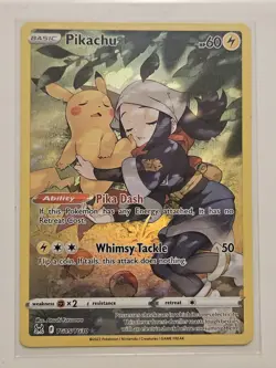 Pokemon Pikachu TCG Ultra Rare Holo Card TG05/TG30 Lost Origin - Image 1