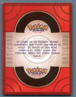 Pokemon Peru Pokedex Collection #144 Articuno South America Spanish Card Holo - Image 2