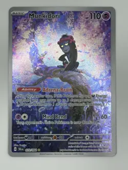 Pokemon TCG Munkidori 072/064 Shrouded Fable Holo Card NM Condition - Image 1
