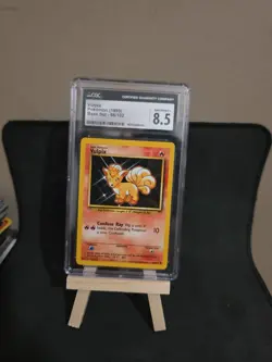 Pokemon TCG Vulpix Base Set Unlimited Common Card 68/102 CGC 8.5 + Base set 2 - Image 1