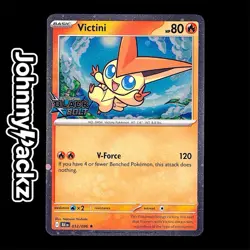 Victini 012/086 - 2025 Black Bolt Cosmos Holo STAMPED - Pokemon Card (NM) - Image 1