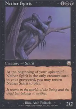 Mint/Near-Mint, English - 1 x MTG Nether Spirit Mercadian Masques - Image 1