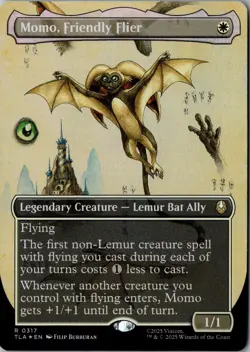 Momo, Friendly Flier (Borderless) TLA #317 NM Foil - Image 1