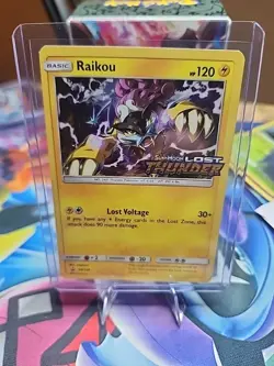 Pokemon TCG Sun & Moon Raikou SM 150 Prerelease Stamped Promo - Image 1