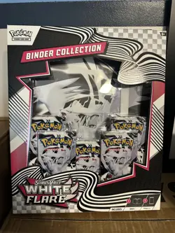 Pokemon TCG: Scarlet & Violet - WHITE FLARE Binder Collection NEW FACTORY SEALED - Image 1
