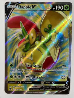Flapple V 143/163 Full Art Ultra Rare - Battle Styles Pokemon Card - Near Mint - Image 1