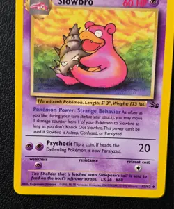 Pokemon Fossil Slowbro 43/62 Unlimited Vintage WOTC Uncommon - Image 3