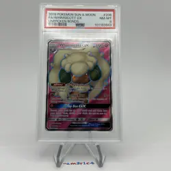 PSA 8 Whimsicott GX 140/214 – 2019 Pokemon Sun & Moon Unbroken Bonds - Image 2