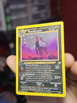 Pokemon TCG: Hundemon (Houndoom) (German) Holo Rare 08/64 Neo Revelation MP/HP - Image 1