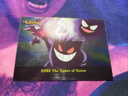 2000 Topps Pokemon TV Animation Gengar #EP22 The Tower of Terror Holo Foil - Image 1