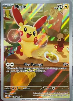 Plusle Illustration Rare Holo - 193/182 - Paradox Rift Pokemon 2023 - Image 1