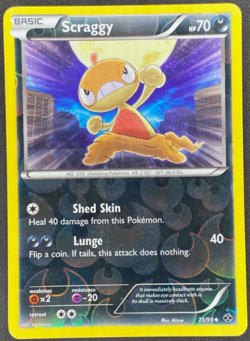 Pokemon - Scraggy - Reverse Holo - 73/99 - Next Destinies - NM/M - Image 1