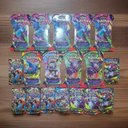 Pokemon Mega Evolution x9 Phantasmal Flames x9 Sleeved Booster Pack Lot x18 - Image 1