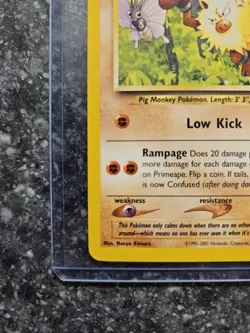 Pokemon TCG Primeape 18/18 Promo 1999 – Near Mint - Image 4