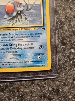 Pokemon TCG Tentacruel 10/18 Southern Islands Promo 2001 – Near Mint - Image 3