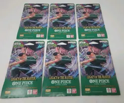 One Piece OP-12 Legacy of the Master Sleeved Booster Packs English TCG Lot Of 6 - Image 1