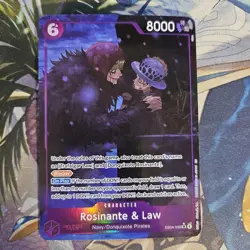 One Piece TCG Rosinante and Law The Azure Seas Seven EB04-038 Super Rare ALT ART - Image 1