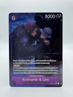 One Piece TCG Rosinante and Law The Azure Seas Seven EB04-038 Super Rare ALT ART - Image 1