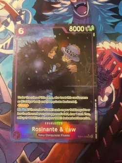 1x Rosinante & Law (Alt Art) EB04-038 The Azure Sea's Seven Foil - One Piece TCG - Image 1
