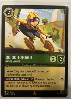 Disney Lorcana Darting Dynamo Go Go Tomago 73/204 - Image 1