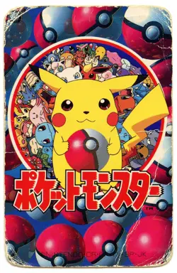 1998 Vintage Vileplume/Gloom 4 of Clubs Pokemon Televi-kun Poker Playing Card - Image 3