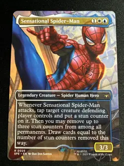 Magic The Gathering Sensational Spider-Man 0025 Regular (Borderless) Spider-Man - Image 1