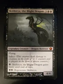 Skithiryx, the Blight Dragon LP Scars of Mirrodin MTG FREE SHIPPING - Image 1