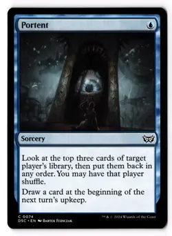 Portent 74 Commander: Duskmourn: House of Horror NM - Image 1