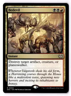 Bedevil 84 Commander: Duskmourn: House of Horror NM - Image 1