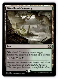 Woodland Cemetery 326 Commander: Duskmourn: House of Horror NM - Image 1