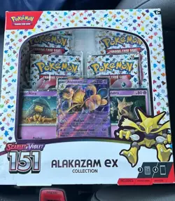 Pokemon Scarlet & Violet 151 Alakazam ex Collection Box Promo Booster Foil - Image 1