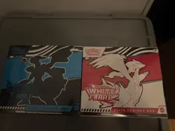 Pokemon Black Bolt and White Flare ETB Elite Trainer Box Set of 2 In Hand - Image 1