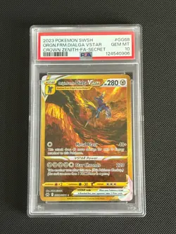Pokemon Crown Zenith Origin Forme Dialga VSTAR GG68 PSA 10 - Image 1