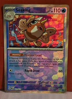 Seaking Poke Ball Pattern 021/131 Pokemon TCG Sv: Prismatic Evolutions Holo NM - Image 1