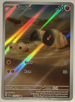 Sandile Pokemon (2023) Scarlet & Violet 216/198 Near Mint - Image 1