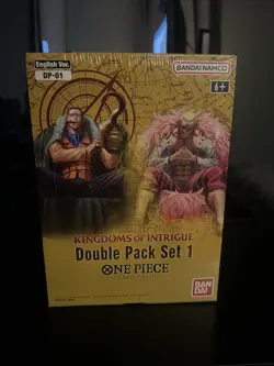 One Piece TCG Kingdoms of Intrigues DP-01 Double Pack Display Sealed - Image 1