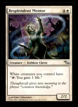 Resplendent Mentor LP Light Play Shadowmoor MTG [9368] - Image 1
