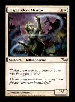 Resplendent Mentor LP Light Play Shadowmoor MTG [9811] - Image 1