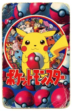 1998 Vintage Alakazam/Tangela 8 of Clubs Pokemon Televi-kun Poker Playing Card - Image 3