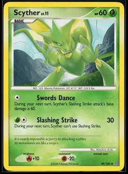 Scyther 49/100 Uncommon Stormfront Pokemon Card - Image 1
